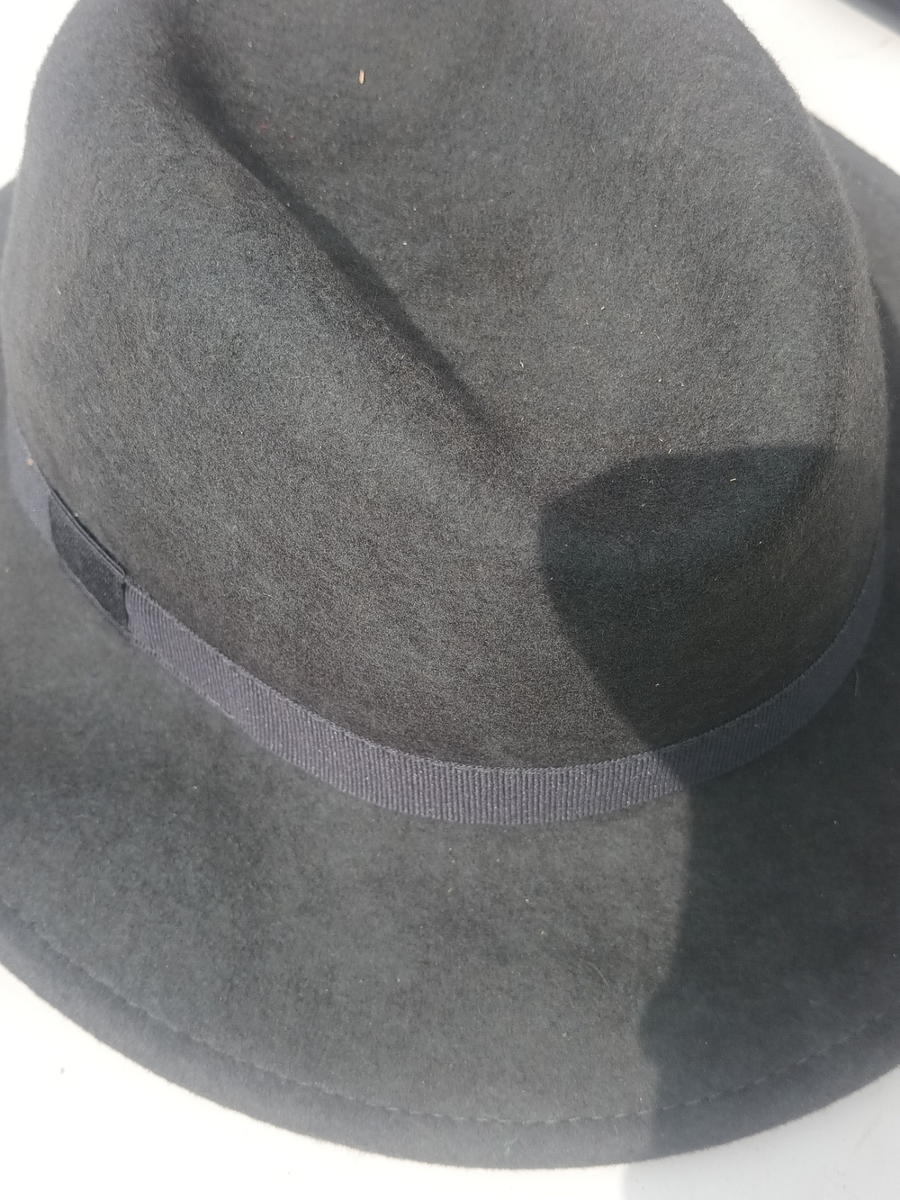 Classic Grey Wool Trilby Fedora Hat (56)